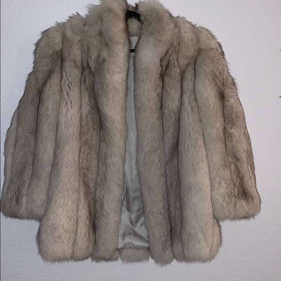 Jackets & Blazers - Authentic Natural Blue Fox Coat Origin of Finland